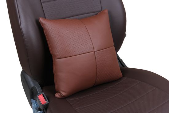 Автомобильная подушка в салон из экокожи