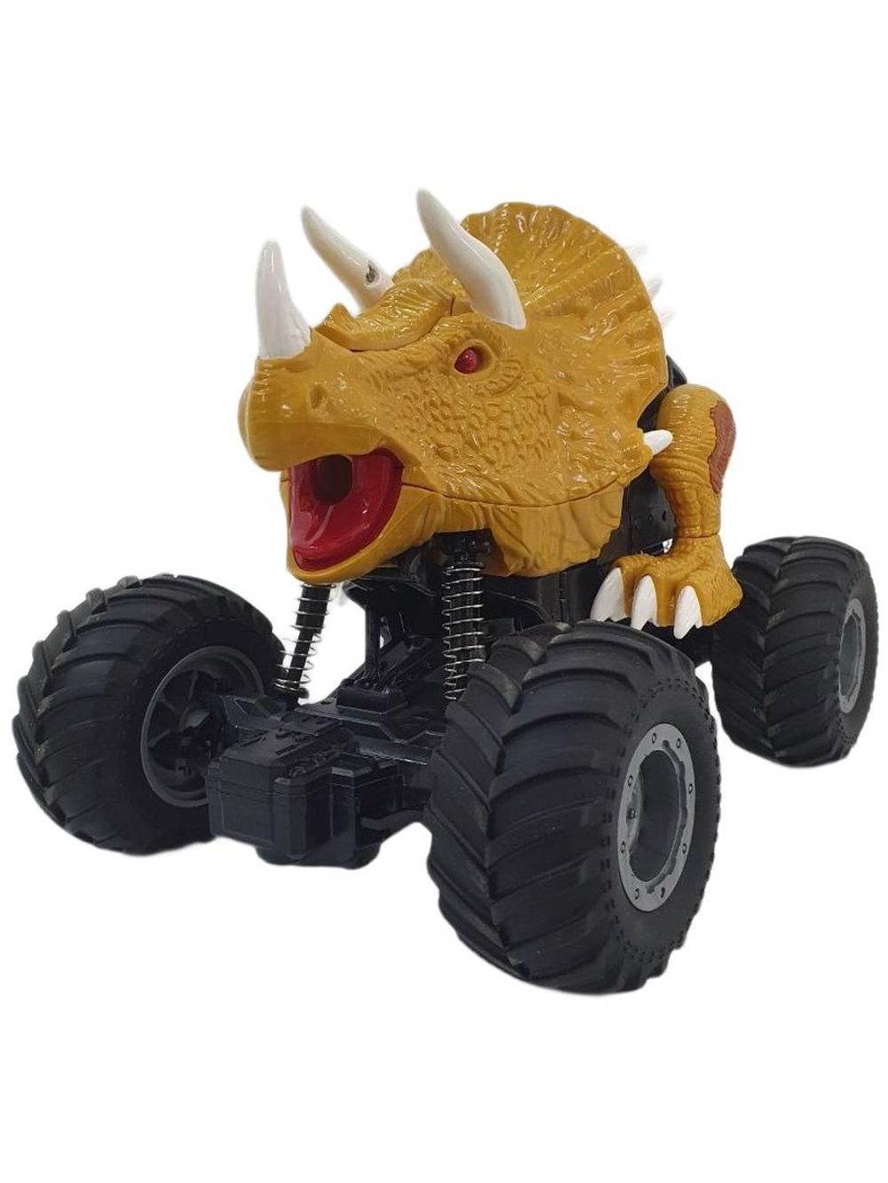 Машина-динозавр на радиоуправлении с паром, USB зарядное устройство, световые и звуковые эффекты