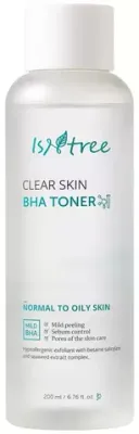 Отшелушивающий тонер с ВНА-кислотами Isntree Clear Skin ВHA Toner 200мл