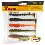 Мягкая приманка Lucky John Tioga Съедобная 3.9" 10см 5шт 140104 -