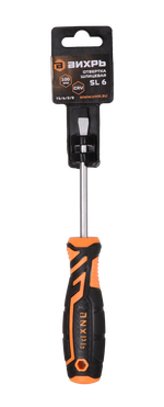 Отвёртка шлицевая ВИХРЬ SL6 100мм