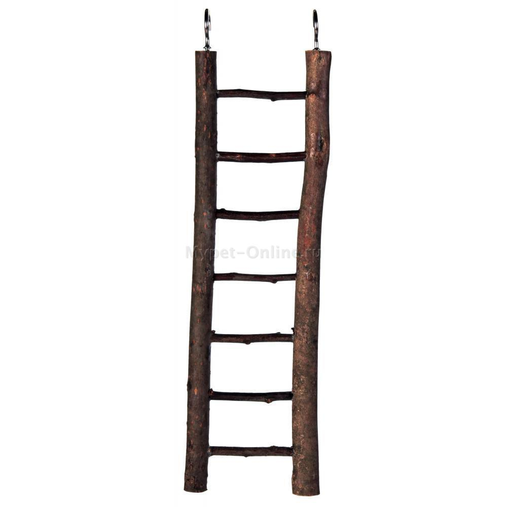 Лесенка для птиц Trixie Wooden Ladder M, размер 30см.
