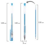 Ручки гелевые ПИФАГОР, НАБОР 6 ЦВЕТОВ, ПАСТЕЛЬНЫЕ, корпус прозрачный, узел 0,7 мм, линия письма 0,5 мм, 142797