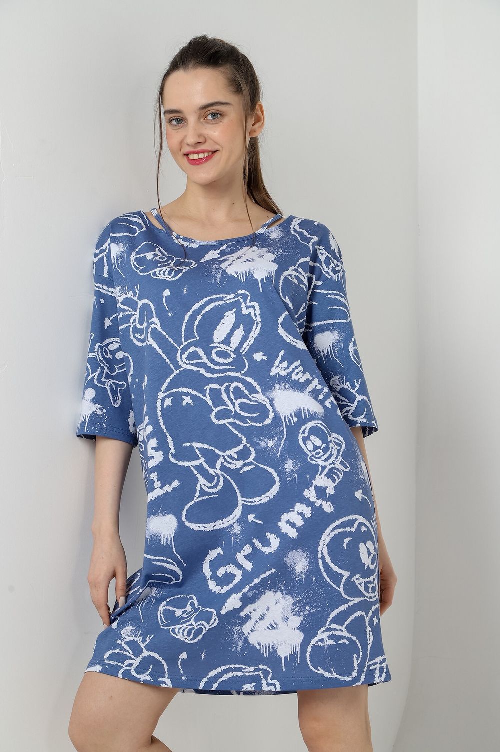 Туника женская Позитив-3 Виотекс ИНДИГО