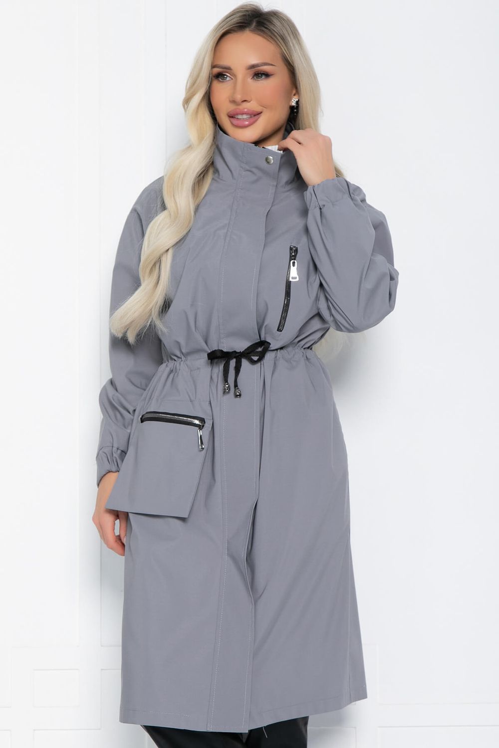 Плащ Весна близко (серый) Б12486-7 LT Collection
