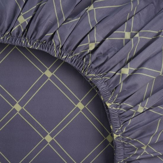 Простыня на резинке Тахмина, 120x200х30, полисатин DOMTEKC