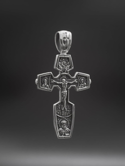 Крест православный "Отче Наш" из серебра