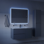 Зеркало с подсветкой 3 в 1 IDDIS Uniq, два навеса, 100/80 см, UNI1080i98