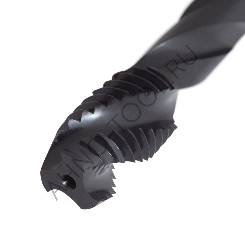 Метчик м/р М12х1,25 Р6М5/М2 DIN376 BLACK OXIDE, с винтовой канавкой, ТОЧИНТЕХ