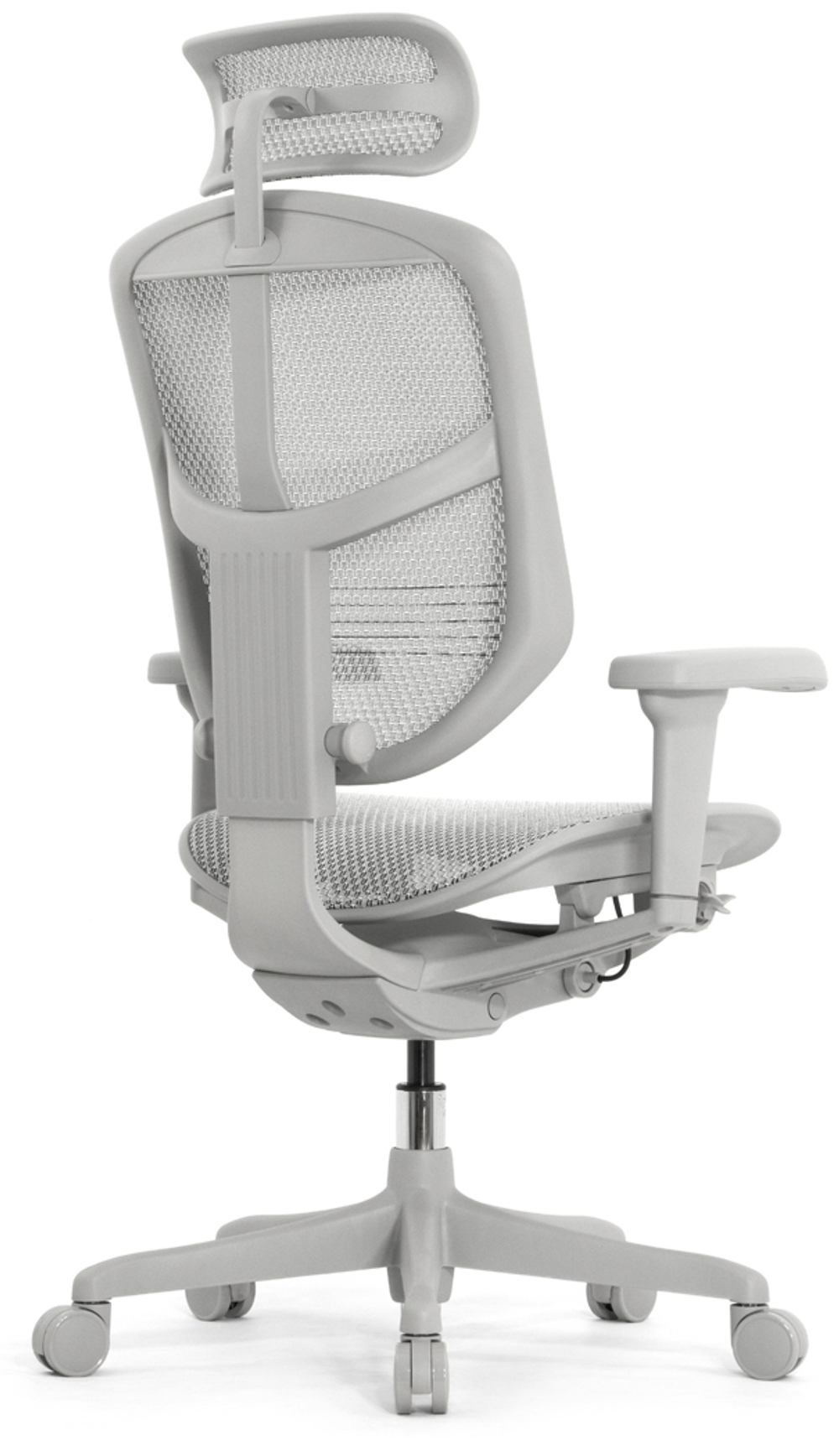 Кресло FALTO ENJOY ULTRA светлый ( Space grey каркас /сетка T-168-B2 Natural Mesh)