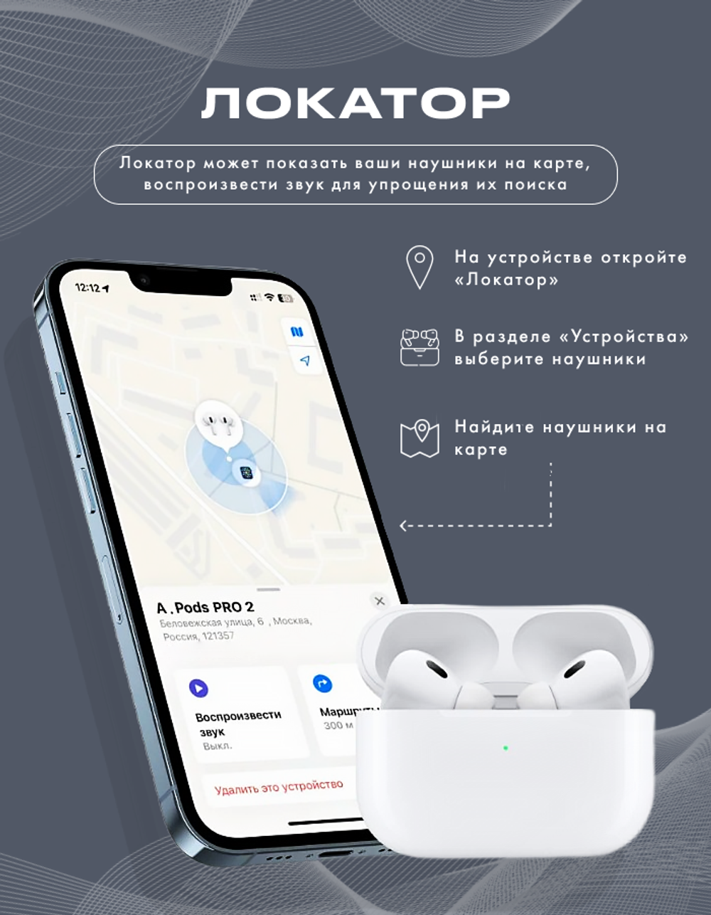 Беспроводные наушники A Pods Prо 2 NEW Bluetooth c шумоподавлением для iPhone и Android