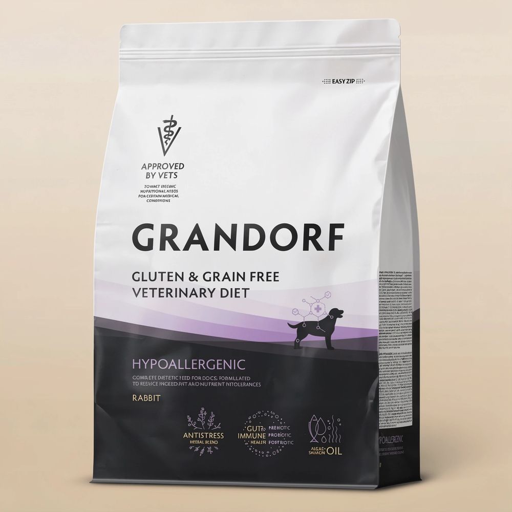 Сухой диетический корм Grandorf Veterinary Diet Dog Hypoallergenic для собак с пищевой аллергией или непереносимостью