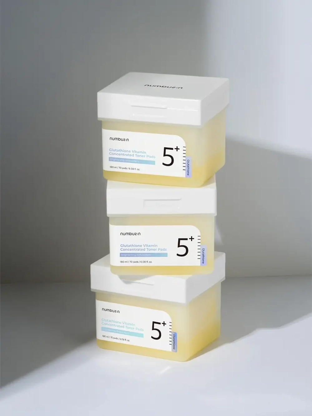 Numbuzin Осветляющие витаминные пэды с ниацинамидом No.5 Vitamin-Niacinamide Concentrated Pad 70 шт