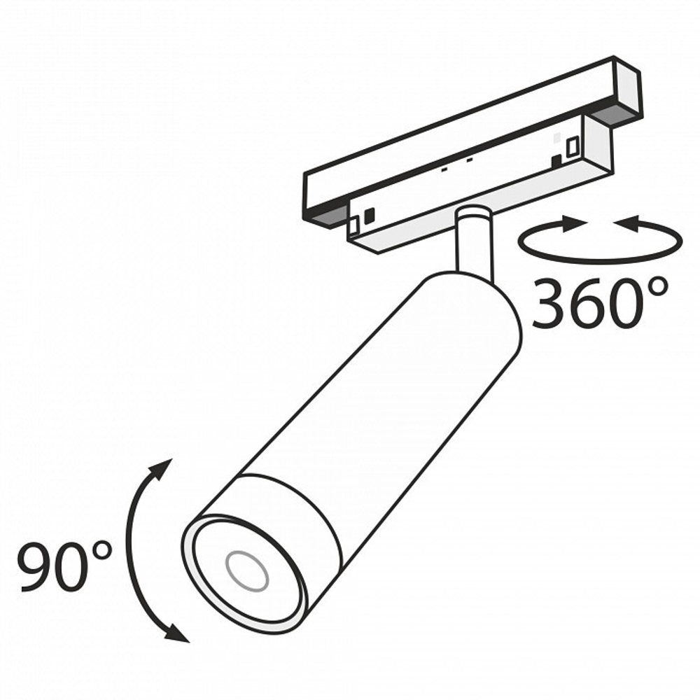 Трековый светильник Maytoni Technical TR019-2-7W3K-B