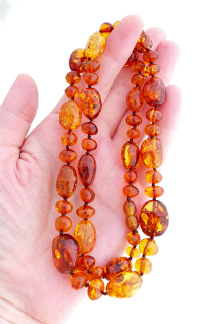 Бусы из янтаря (я-0575)