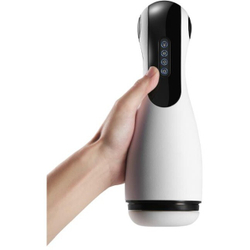 Хай-тек мастурбатор Amovibe Good Night с имитацией орального секса, белый