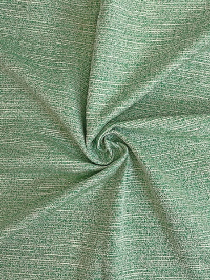 Твид шанель, меланж, салатовый/молочный, хлопок, вискоза