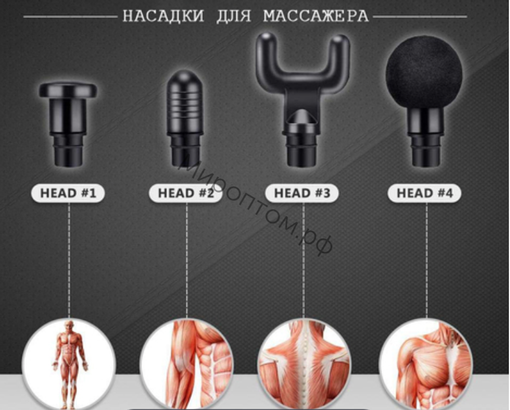 Массажерт ударный Fascial Gun HL-320 оптом купить