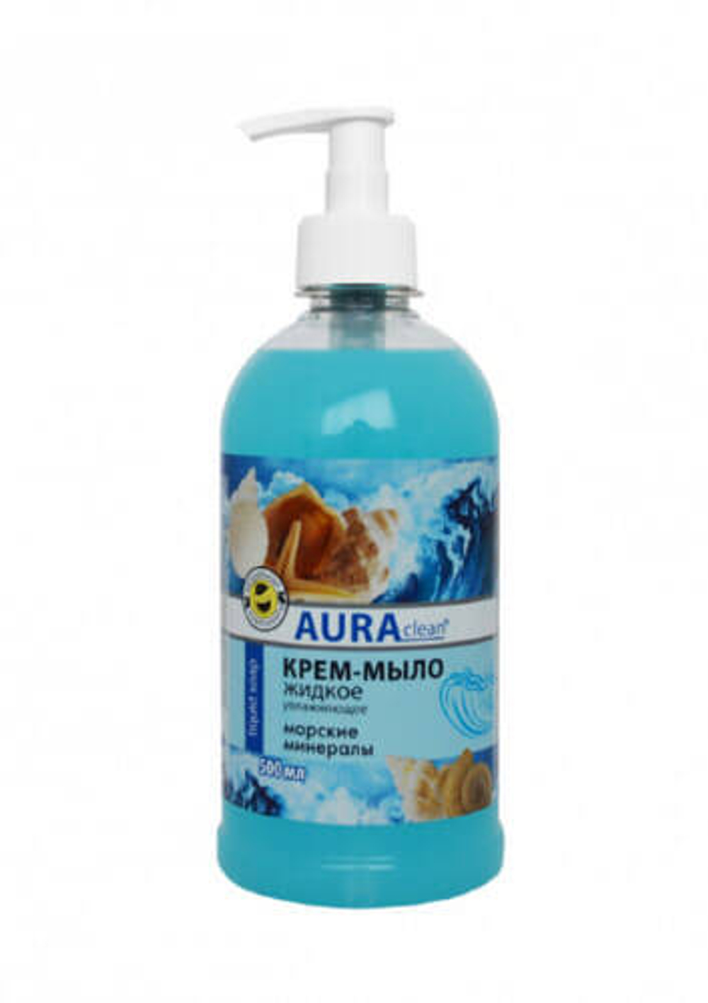 Мыло - крем жидкое Аура морские минералы увлажняющее 0,5 л.