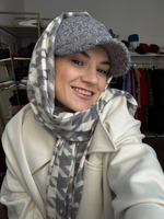 Бейсболка «кудряшка» без ушек серый