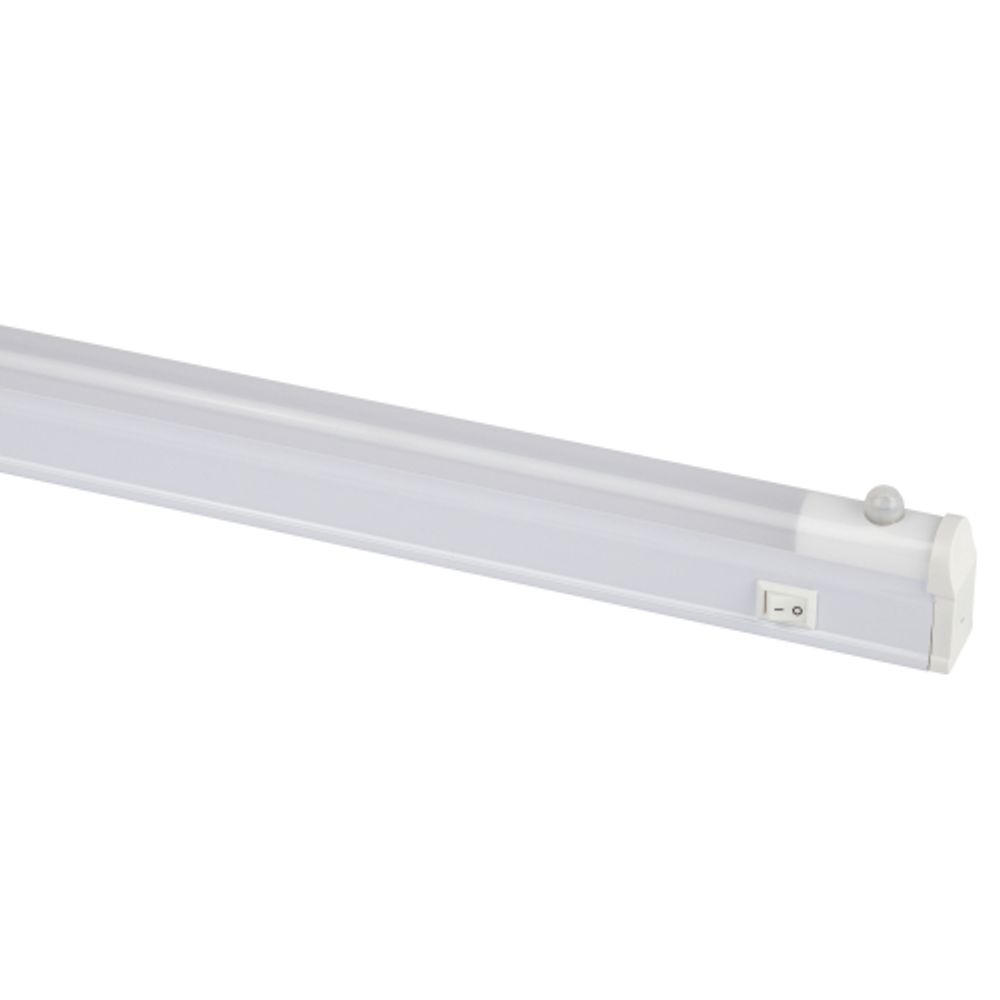Линейный светодиодный светильник ЭРА LLED-02-04W-4000-MS-W 4Вт 4000K L314мм с датчиком движения и освещения