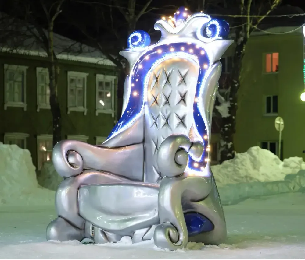новогодний трон Деда Мороза