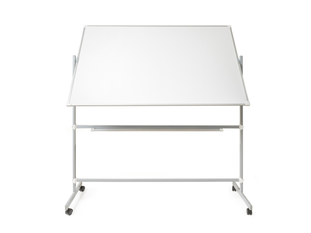 Поворотная магнитная эмалированная школьная доска 1500х1000 (маркерная)