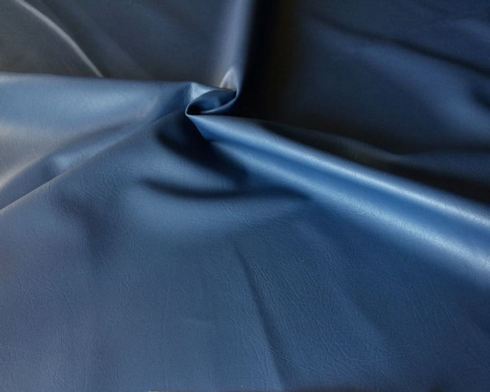 Искусственная кожа синяя