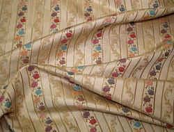 Жаккард Букет полоса малая лазурь