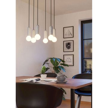 Подвесной светильник 6*E27 39833 антрацит/серый GIACONECCHIA Eglo