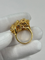 Кольцо с кристаллами