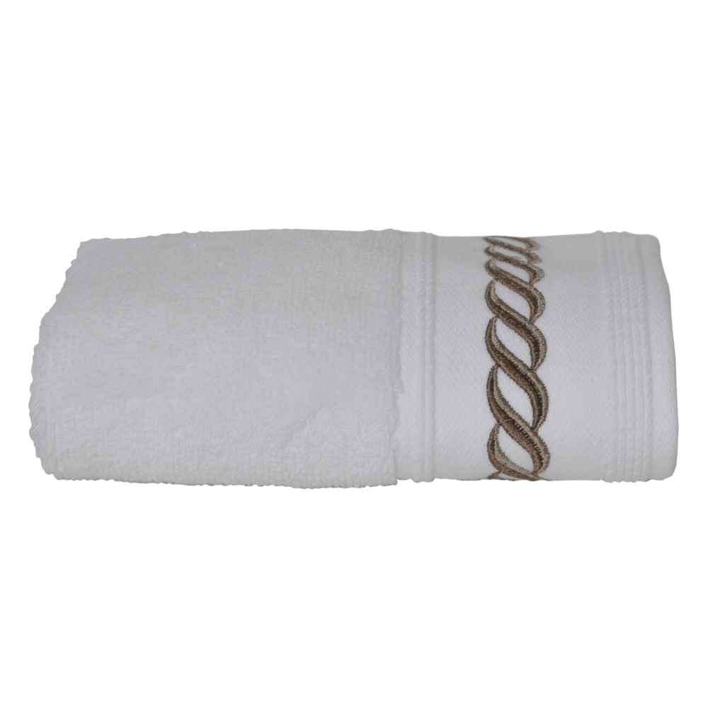 Полотенце 30x50 L'appartement Messina с коричневым белое