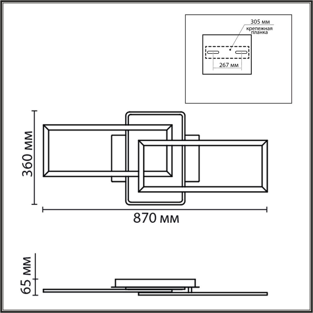 8021/90CL LEDIO LN24 черный/золотой/черный, металл/акрил Потолочный светильник LED 90W 220V 3000-6500К GOLDY