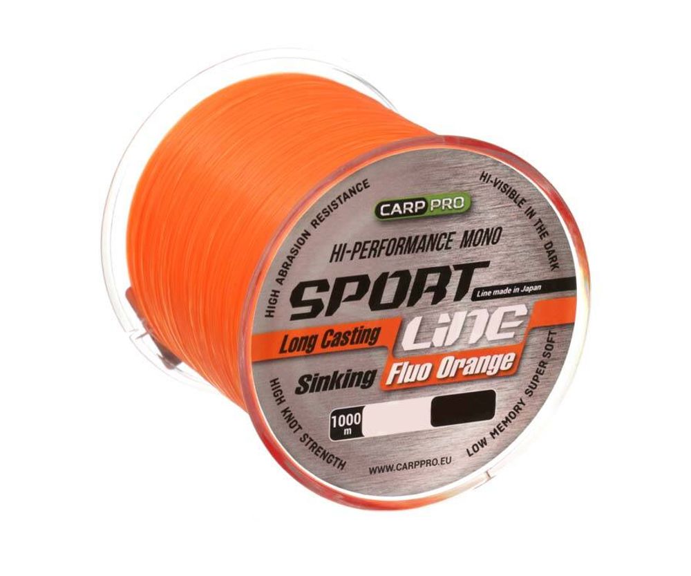 CARP PRO Леска Sport Line Fluo Orange 1000м 0,235мм