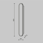 Настенный светильник (бра) Maytoni MOD429WL-L30BSK