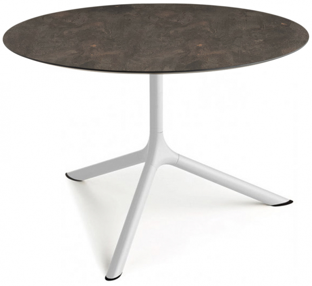 Столик ламинированный кофейный Scab Design Tripe Maxi, белый, кортен