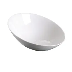 Салатник 125 мл 13,8*13,2 см h6,4/2,5 см скошенный белый фарфор NEW P.L. Proff Cuisine [6]
