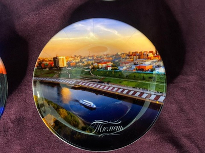 Тарелка "Тюмень" в ассортименте, D-15см