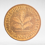 Germany, 10 Pfennigs, 1996, (Munich Mint - "D"), VF