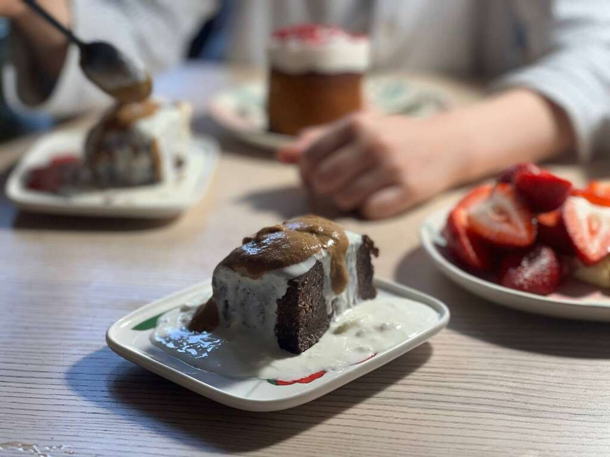 Творожный чизкейк с козьей карамелью