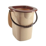 Ведро для туалета 19 л. бежевый, молочныйшт.