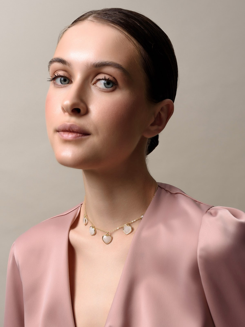 Чокер "Amour" с горным хрусталем Gold