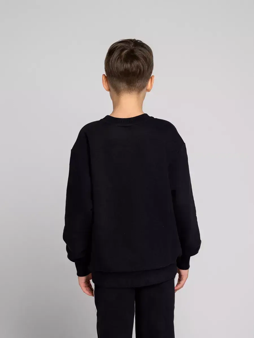 Свитшот для мальчика черный школьный