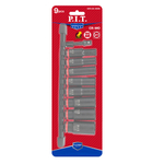 Набор головок торцевых ударных P.I.T. ADVANCE HSTL02-0009 (9шт, 3/8", HEX 8-19мм, 78мм, 42CrMo)