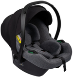 Детская коляска Indigo Mio Eco Plus 14 3 в 1 с автокреслом Avionaut Cosmo Grey 05 черная кожа+шалфей кожа