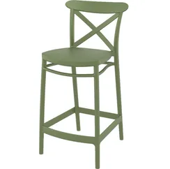 Полубарный стул Cross 65 см, зеленый