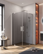 Душевой уголок Cezares SLIDER-AH-2-70/80-90/100-GRIGIO-Cr