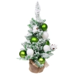 Елка декоративная «Нежность» 60 см, ПВХ с белым напылением (68 веток), Салатовый