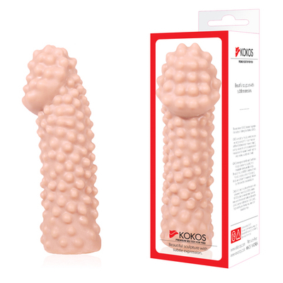 Насадка на пенис EXTREME SLEEVE телесная с шипами KOKOS ES-10-S