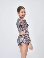 купальник раздельный 3 в 1 с шортами и топ накидка